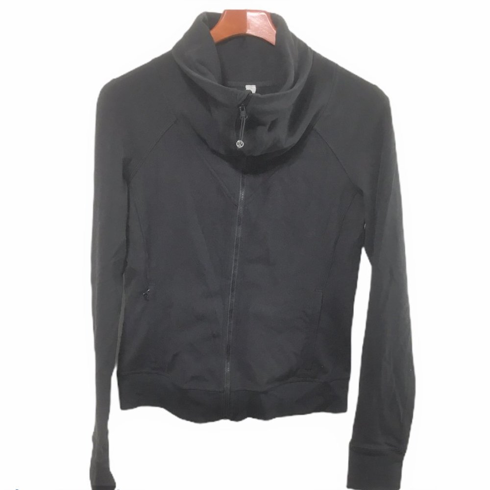 Lululemon High Neck Jacket Black Size 10